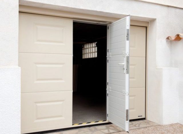 Porte garage avec porte